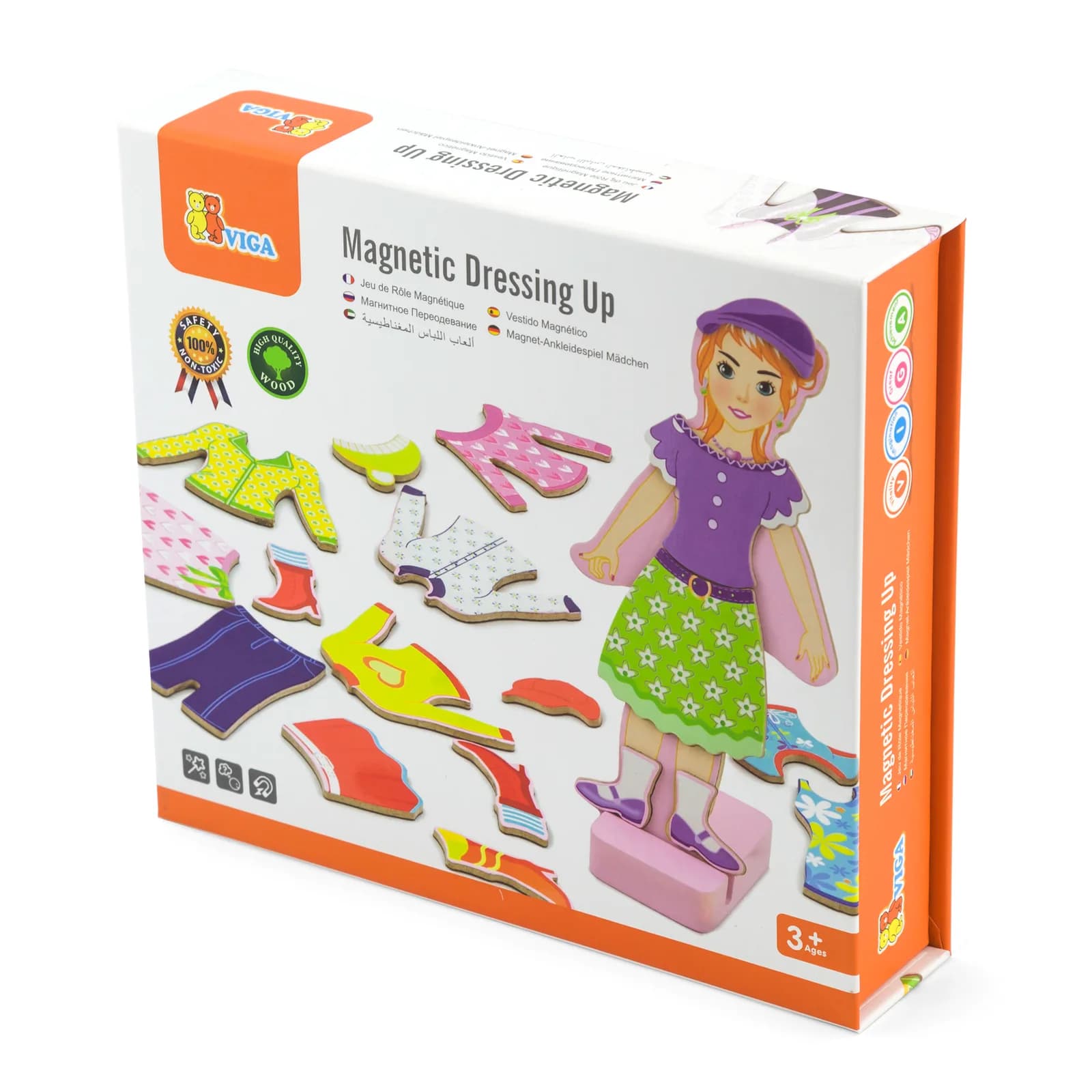 Одевайка магнитная Viga Toys Гардероб девочки 59652 фото 3 Одевайка магнитная Viga Toys Гардероб девочки 59652 фото 3