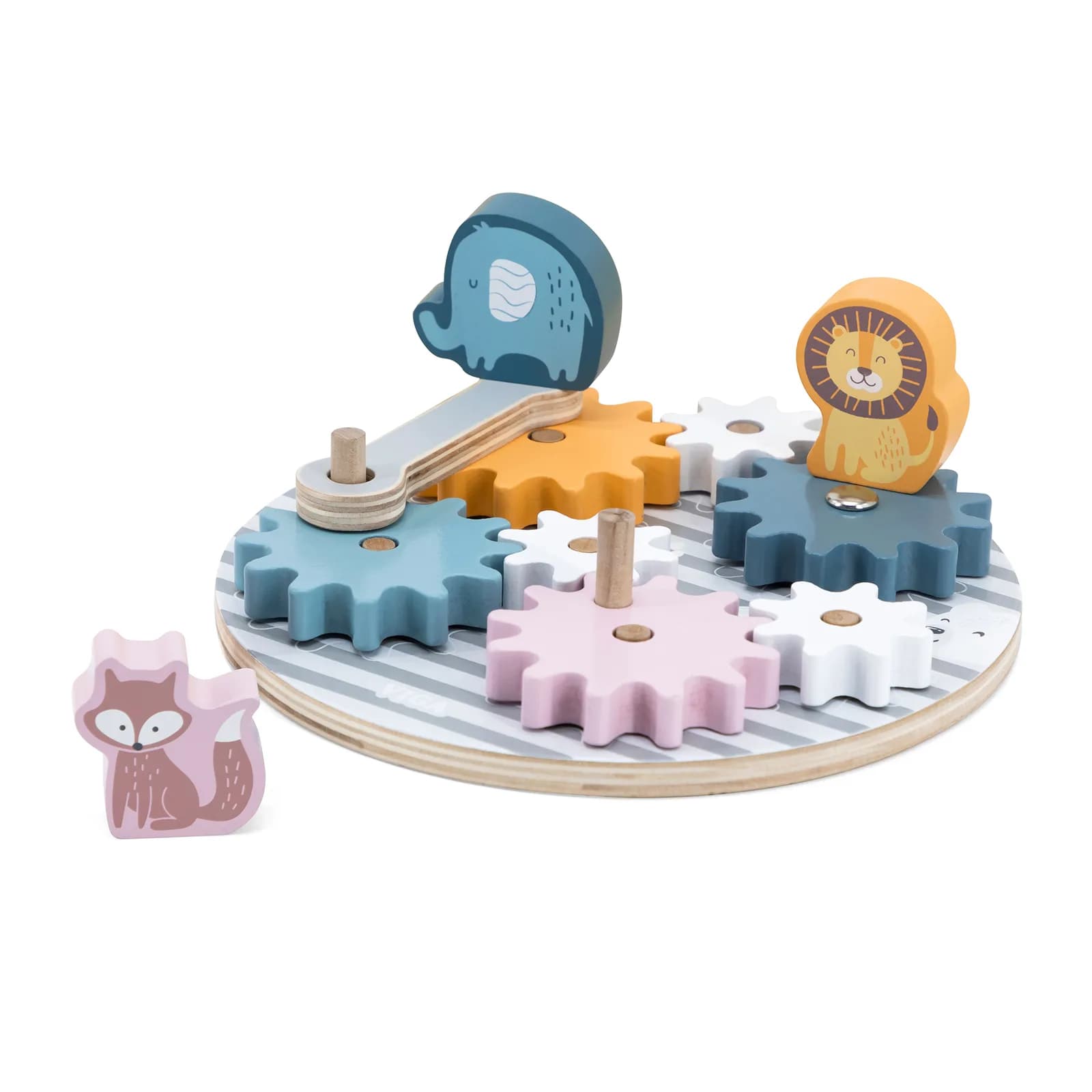 Іграшка розвиваюча Viga Toys Шестерні зі звірятами 44006 фото 6 Іграшка розвиваюча Viga Toys Шестерні зі звірятами 44006 фото 6