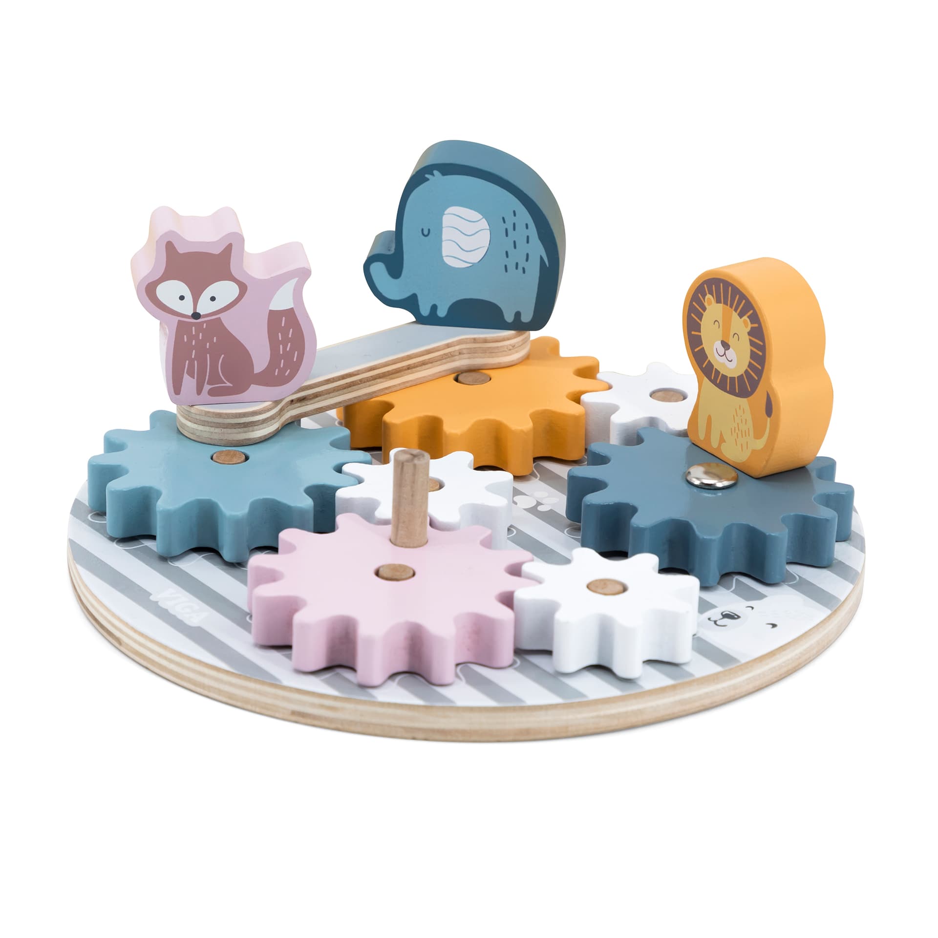Іграшка розвиваюча Viga Toys Шестерні зі звірятами 44006