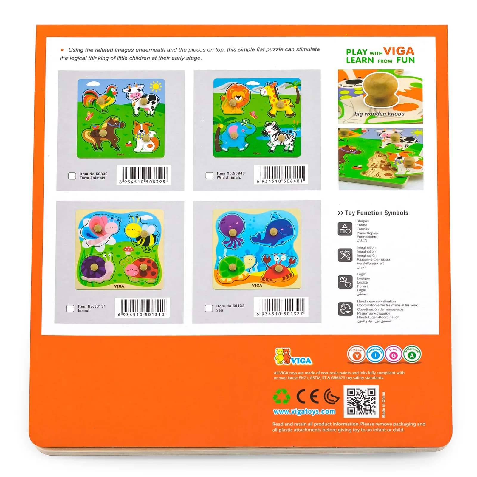 Рамка-вкладиш Viga Toys Комахи 50131 фото 2 Рамка-вкладиш Viga Toys Комахи 50131 фото 2