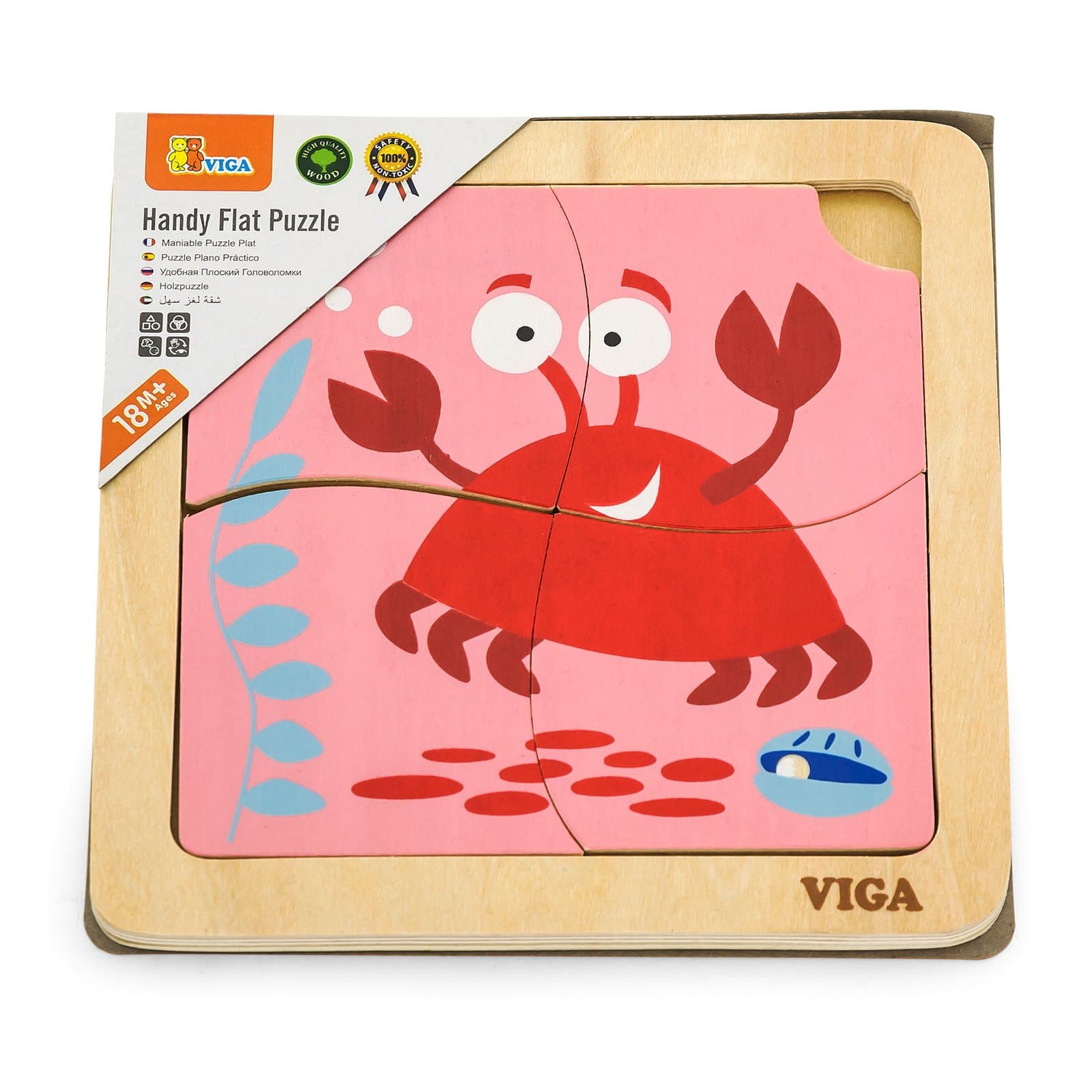 Пазл дерев'яний Viga Toys Краб 50146