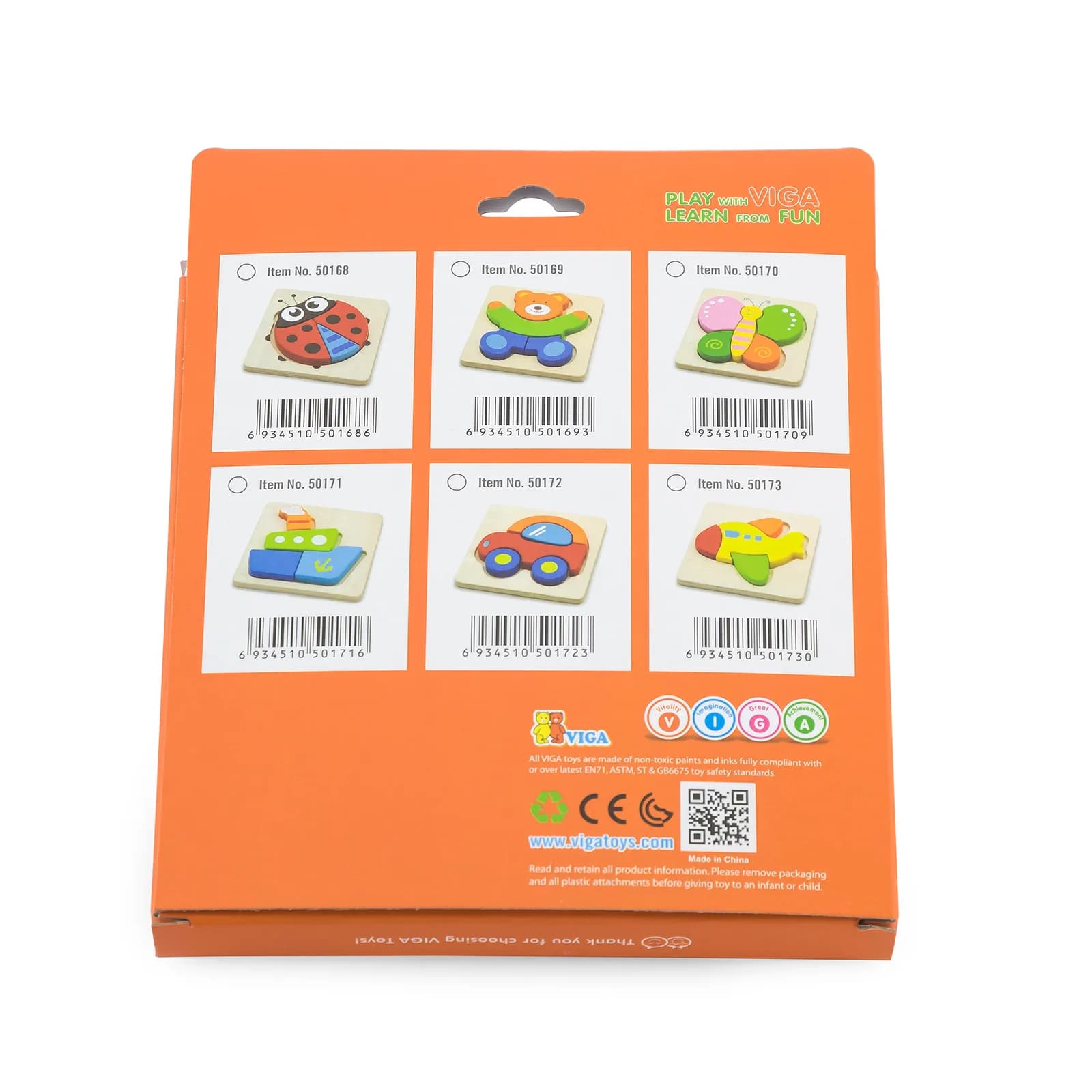Пазл дерев'яний Viga Toys Метелик 50170 фото 2