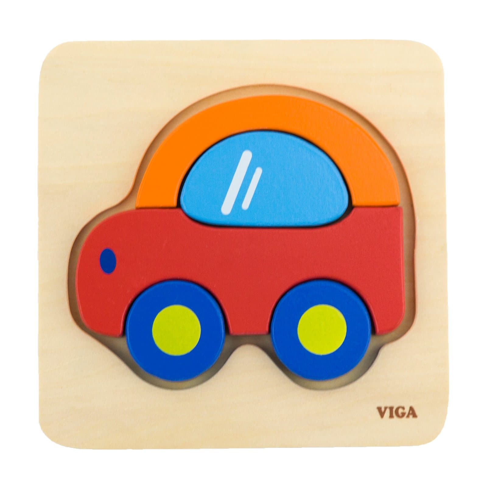 Пазл деревянный Viga Toys Машинка 50172 Пазл деревянный Viga Toys Машинка 50172