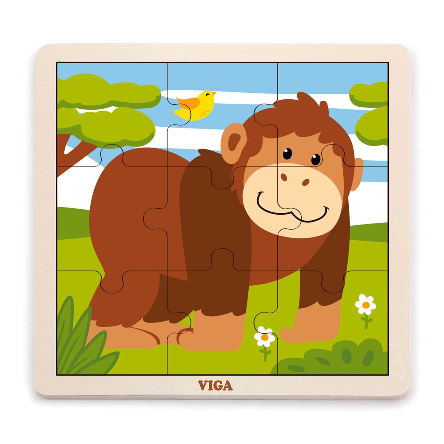 Пазл деревянный Viga Toys Обезьяна 51440 Пазл деревянный Viga Toys Обезьяна 51440