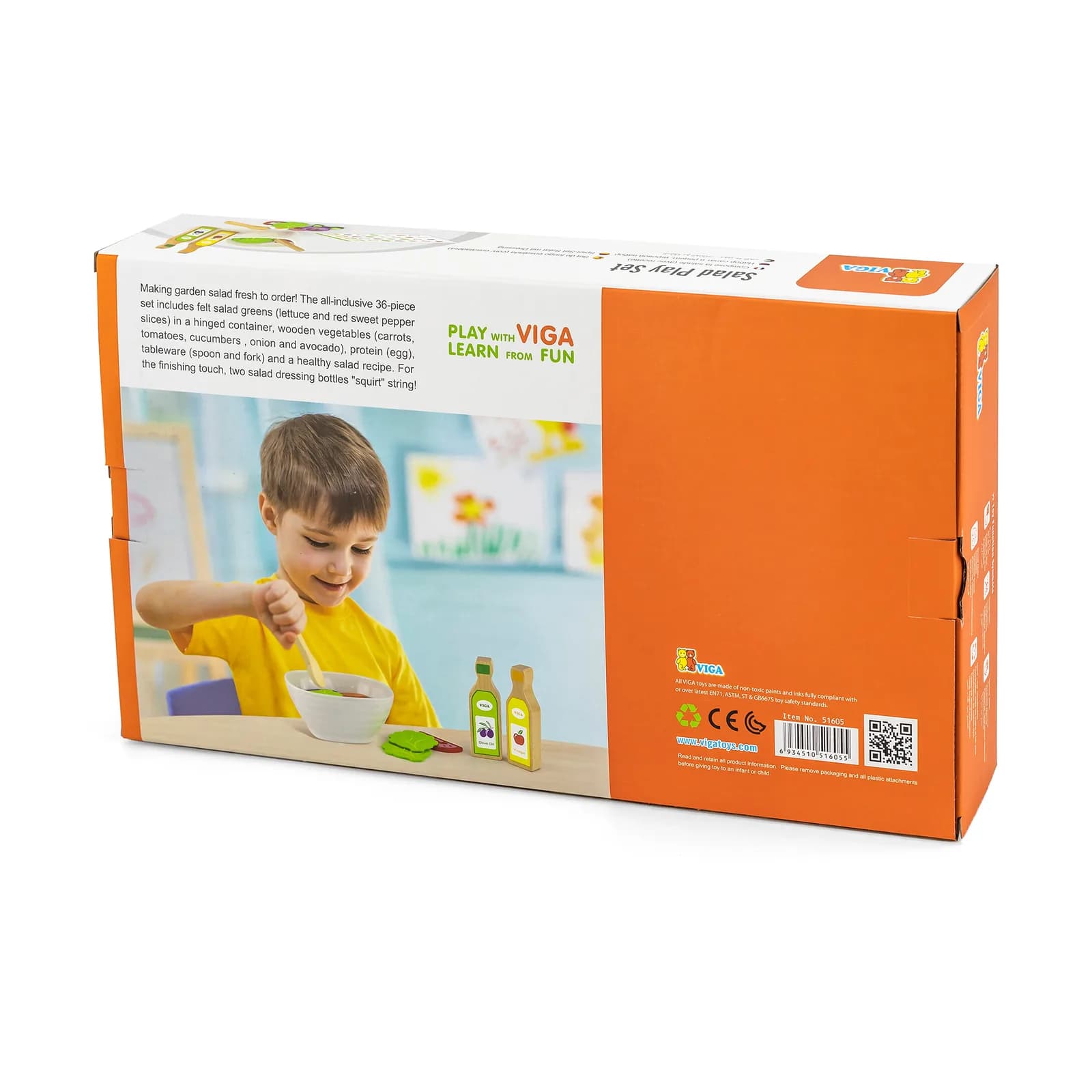 Набір ігровий Viga Toys Салат 51605 фото 3 Набір ігровий Viga Toys Салат 51605 фото 3
