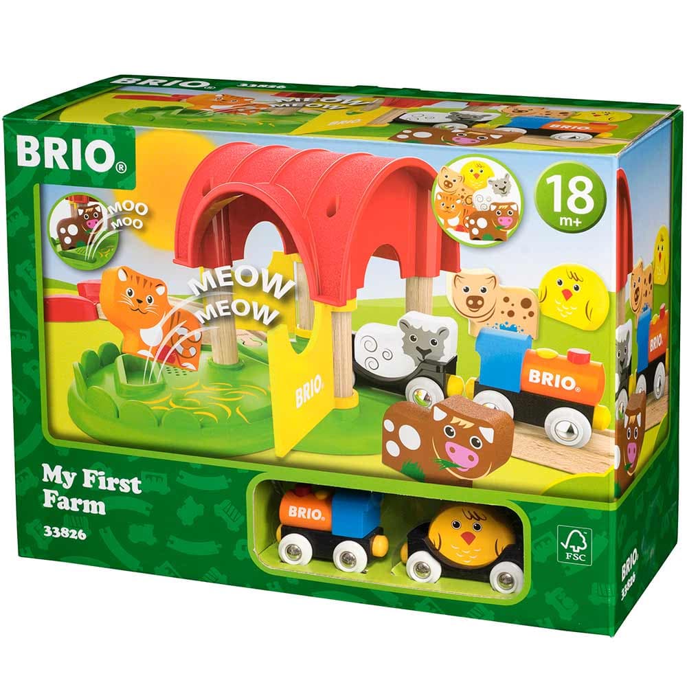 Детская железная дорога Моя первая Ферма BRIO 33826