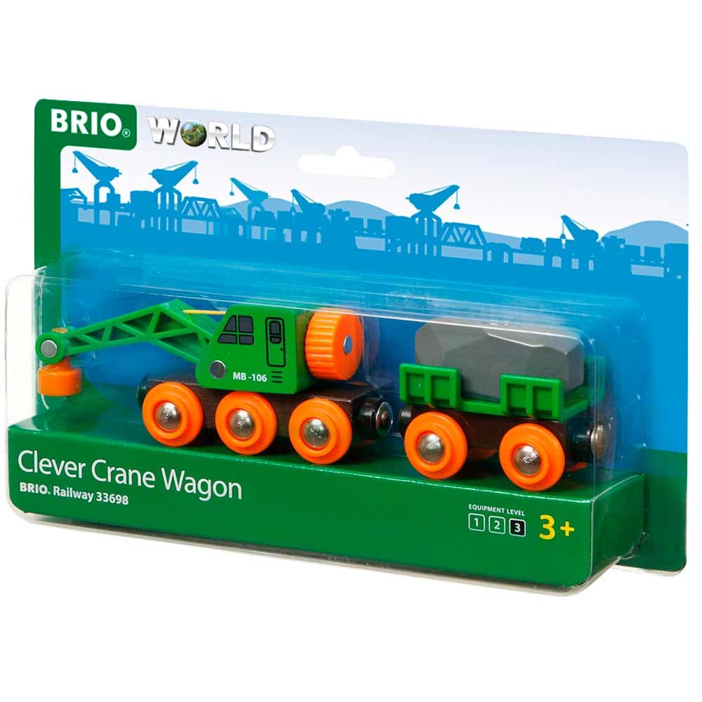 Вагон з магнітним підйомним краном Brio 33698