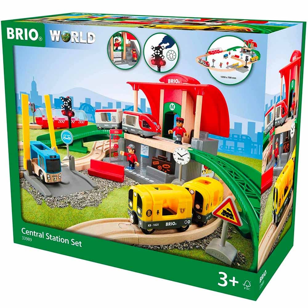 Дитяча залізниця з центральним вокзалом Brio 33989