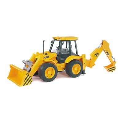 Дорожній навантажувач з екскаватором JCB 4CX Bruder 02428 Дорожній навантажувач з екскаватором JCB 4CX Bruder 02428