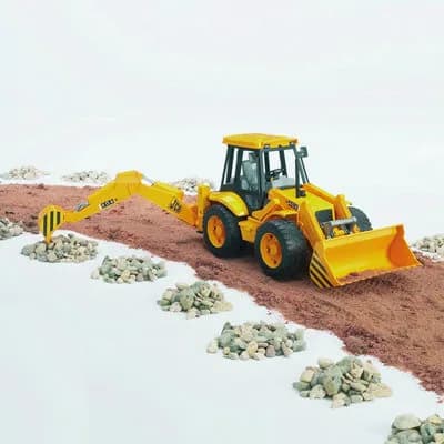 Дорожній навантажувач з екскаватором JCB 4CX Bruder 02428 фото 5 Дорожній навантажувач з екскаватором JCB 4CX Bruder 02428 фото 5