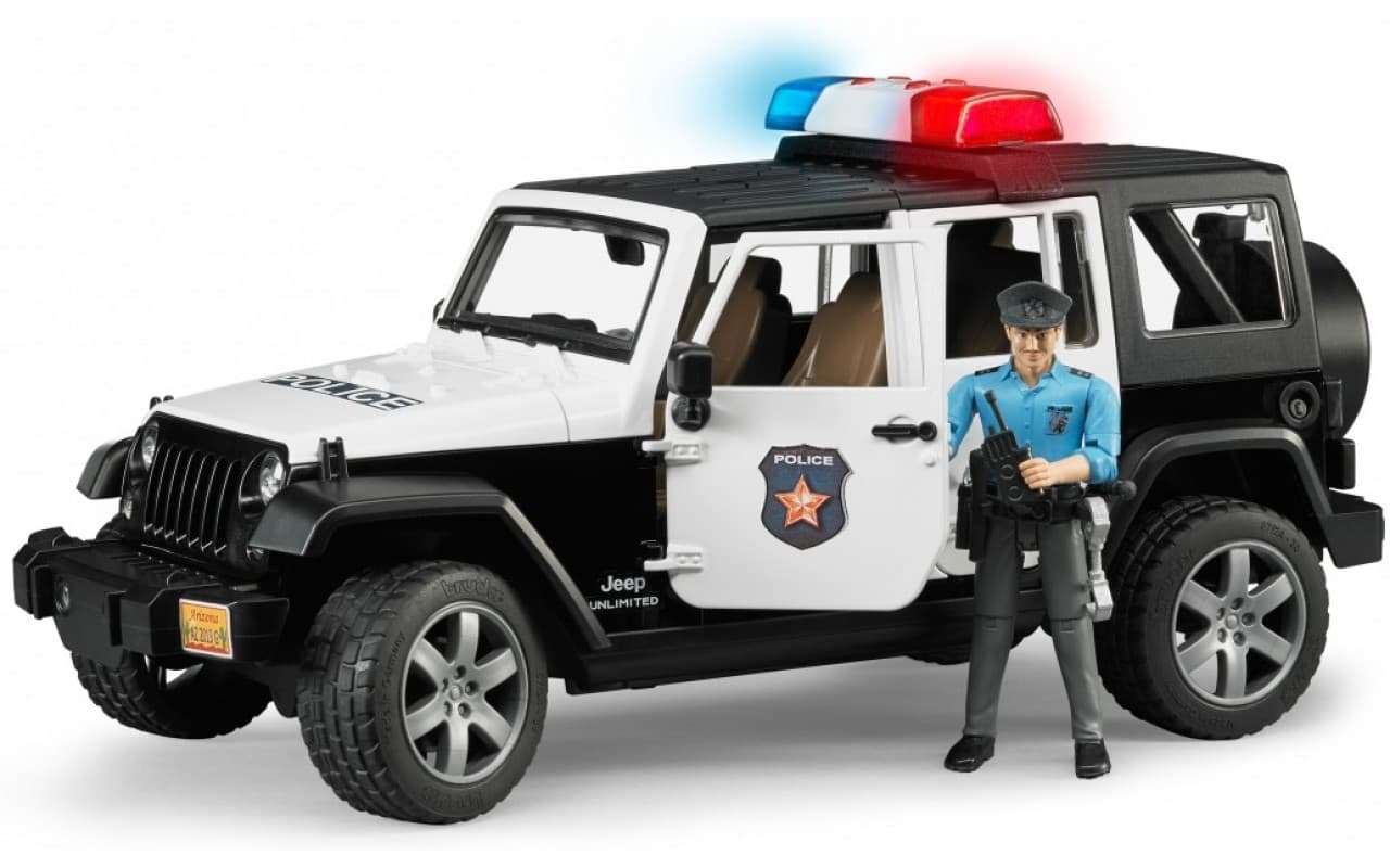 Джип Поліція Wrangler Unlimited Rubicon з фігуркою поліцейського Bruder 02526