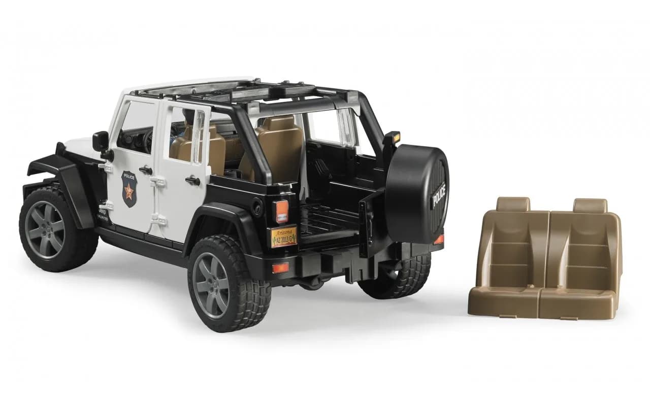 Джип Полиция Wrangler Unlimited Rubicon з фигуркой полицейского Bruder 02526 фото 3