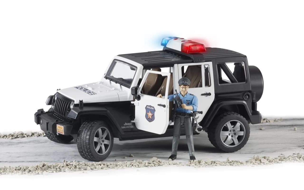 Джип Полиция Wrangler Unlimited Rubicon з фигуркой полицейского Bruder 02526 фото 6
