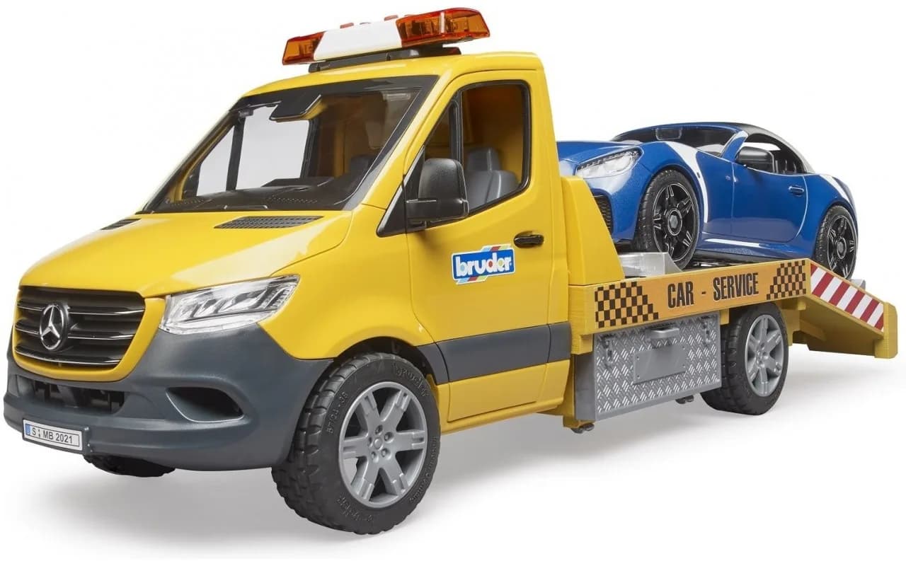 Автомобіль MB Sprinter евакуатор з родстером Bruder 02675 фото 4 Автомобіль MB Sprinter евакуатор з родстером Bruder 02675 фото 4