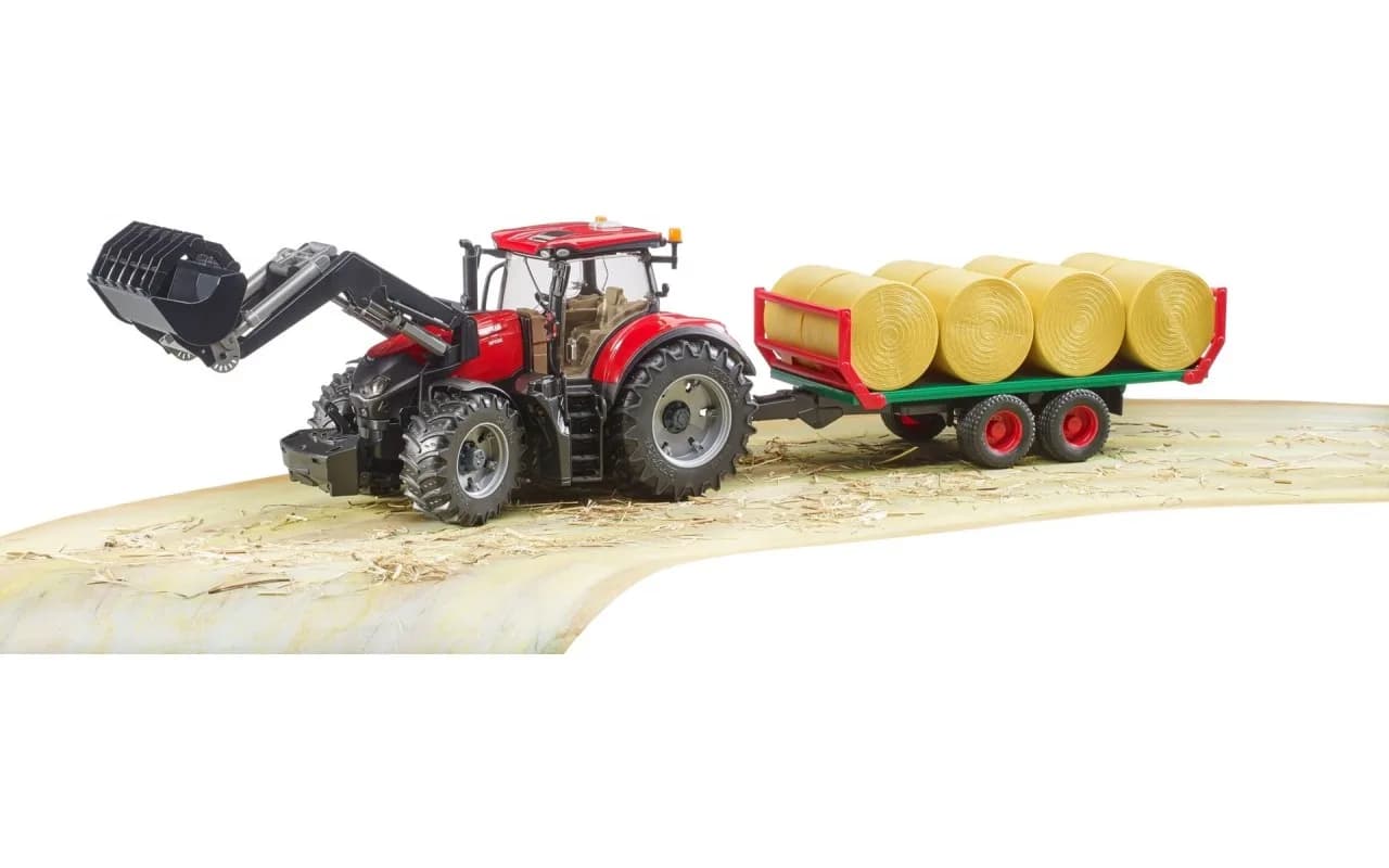 Трактор Case IH Optum 300CVX з причепом для тюків Bruder 03198 фото 2
