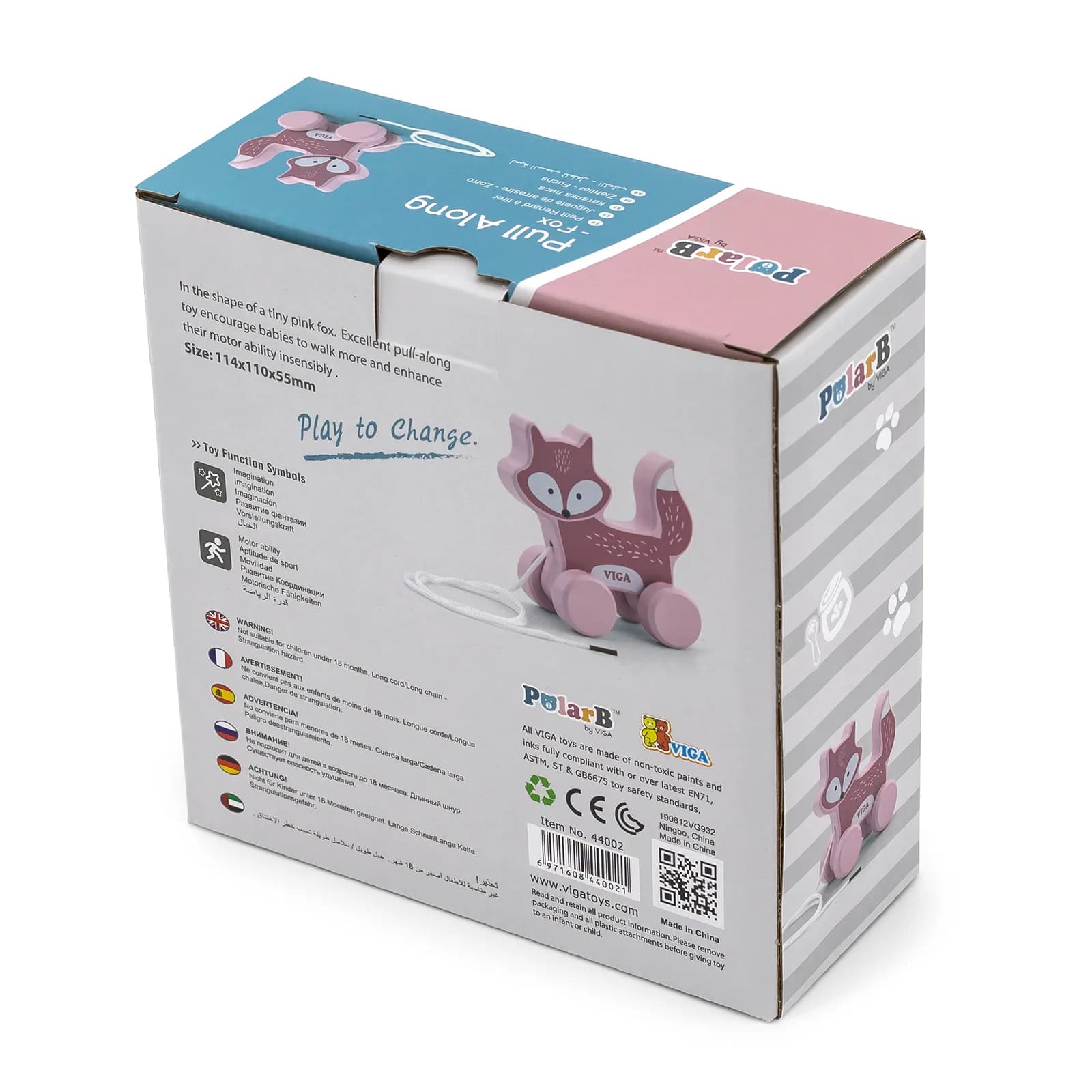 Каталка дерев'яна Viga Toys Лисиця 44002 фото 2