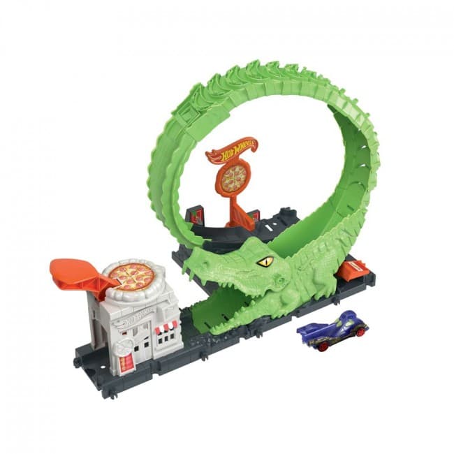 Набор игровой Hot Wheels Атака аллигатора HKX39 Набор игровой Hot Wheels Атака аллигатора HKX39