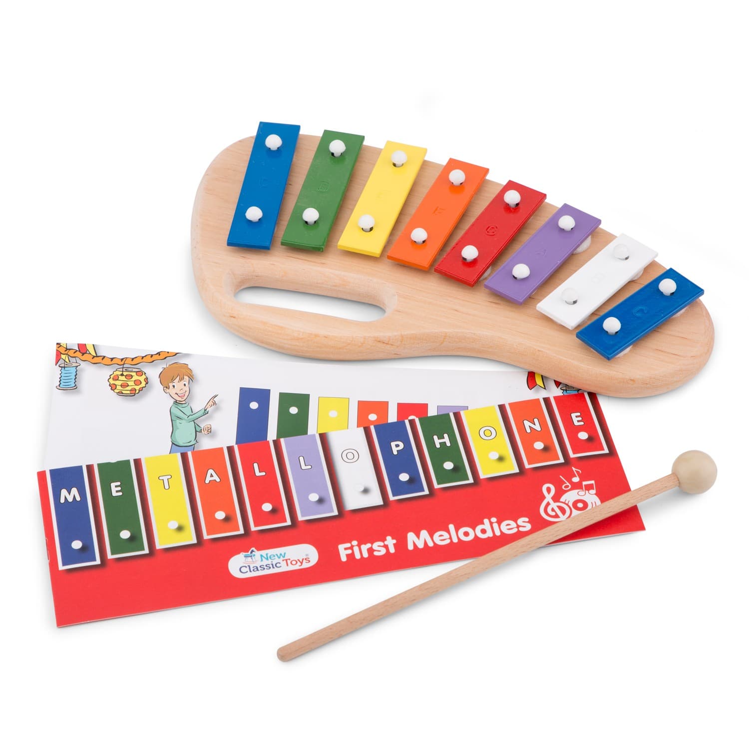 Металлофон New Classic Toys с музыкальной книгой 10210 Металлофон New Classic Toys с музыкальной книгой 10210