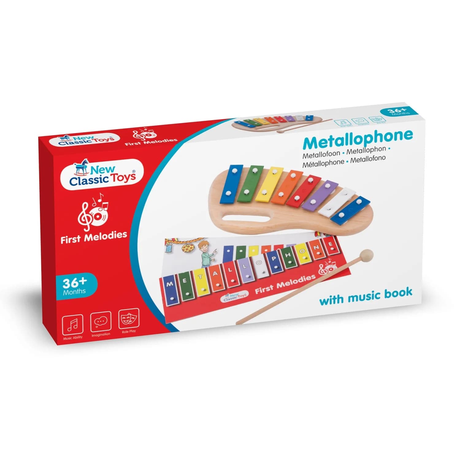 Металлофон New Classic Toys с музыкальной книгой 10210 фото 2 Металлофон New Classic Toys с музыкальной книгой 10210 фото 2