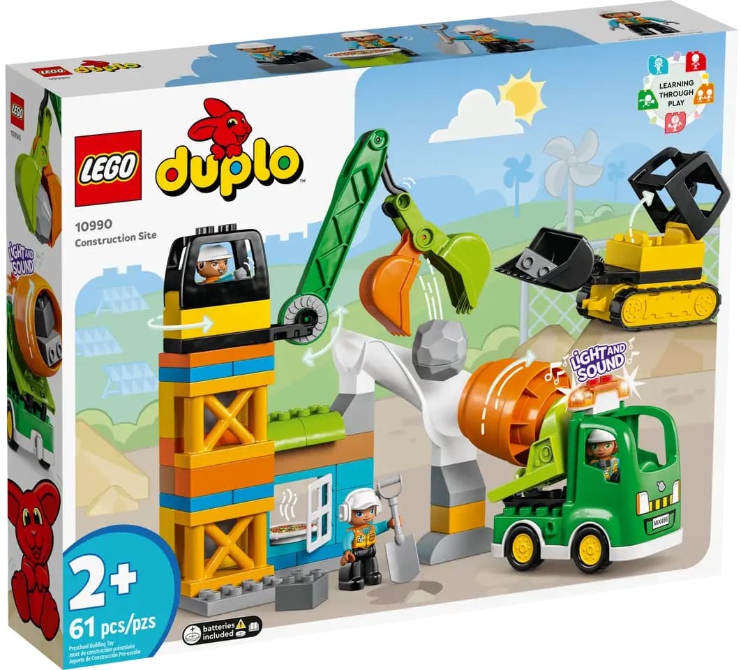 Конструктор Lego Duplo Будівельний майданчик 61дет 10990 Конструктор Lego Duplo Будівельний майданчик 61дет 10990