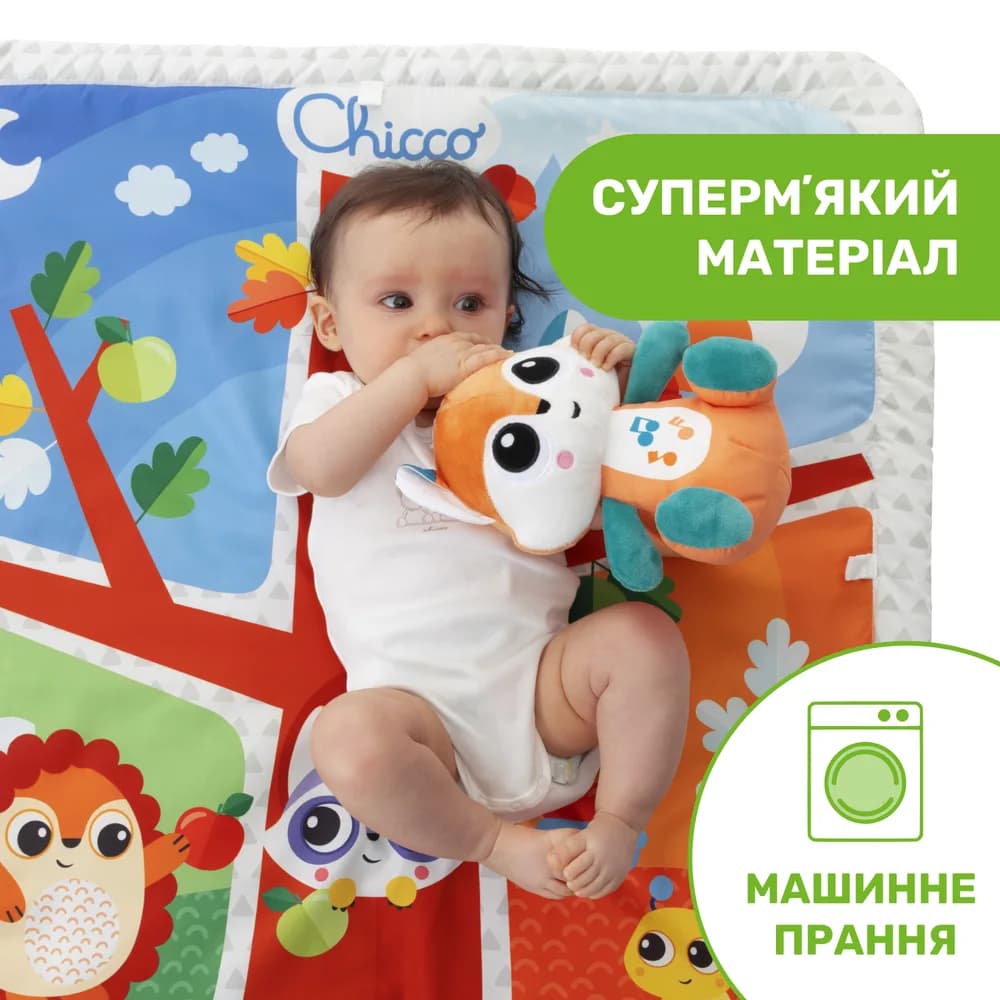 Килимок з дугами Chicco Чарівний ліс 11354.00 фото 3 Килимок з дугами Chicco Чарівний ліс 11354.00 фото 3