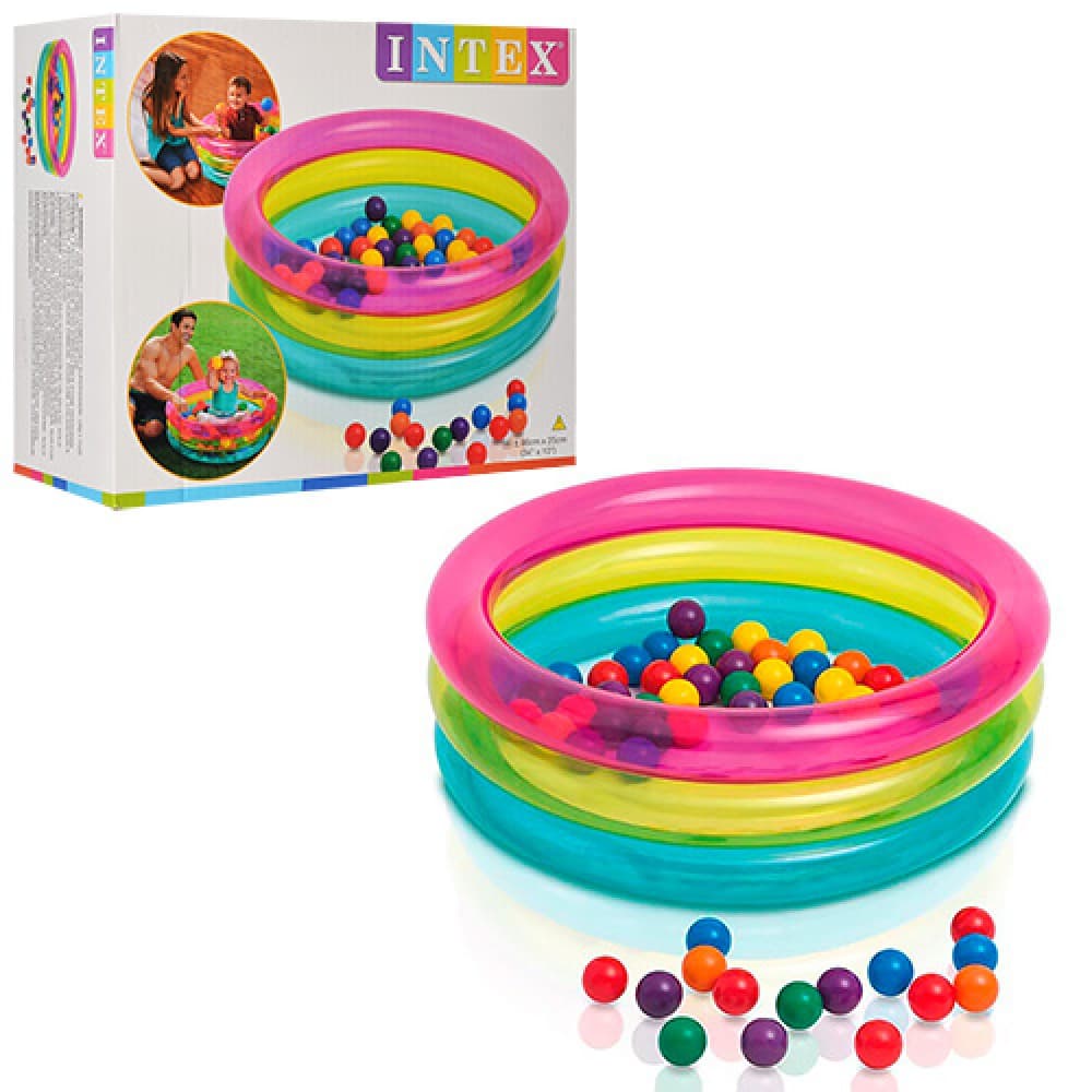 Бассейн с шариками Intex 89*25см Intex 48674 Бассейн с шариками Intex 89*25см Intex 48674