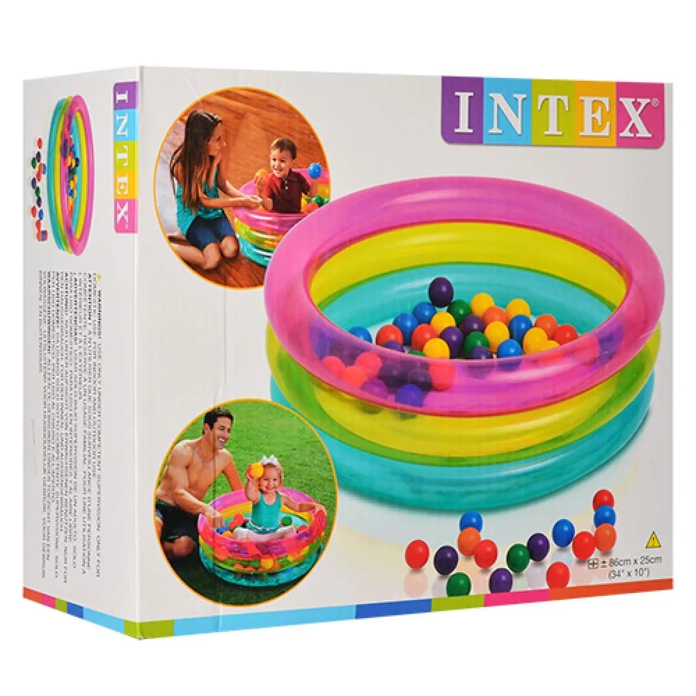 Бассейн с шариками Intex 89*25см Intex 48674 фото 3 Бассейн с шариками Intex 89*25см Intex 48674 фото 3