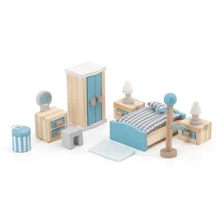 Меблі для ляльок дерев'яні Viga Toys Спальня 44035 фото 5 Меблі для ляльок дерев'яні Viga Toys Спальня 44035 фото 5