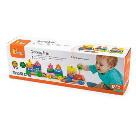 Каталка деревянная Viga Toys Паровозик 50089 фото 3 Каталка деревянная Viga Toys Паровозик 50089 фото 3
