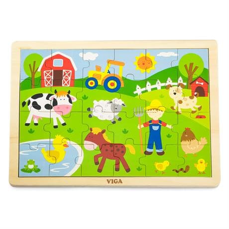 Пазл деревянный Viga Toys Ферма 50197 Пазл деревянный Viga Toys Ферма 50197