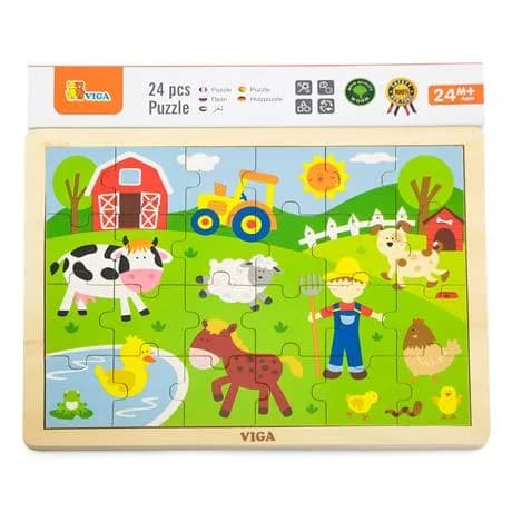 Пазл деревянный Viga Toys Ферма 50197 фото 2 Пазл деревянный Viga Toys Ферма 50197 фото 2