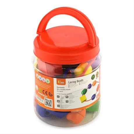 Шнуровка деревянная Viga Toys Бусинки 58466 фото 2 Шнуровка деревянная Viga Toys Бусинки 58466 фото 2