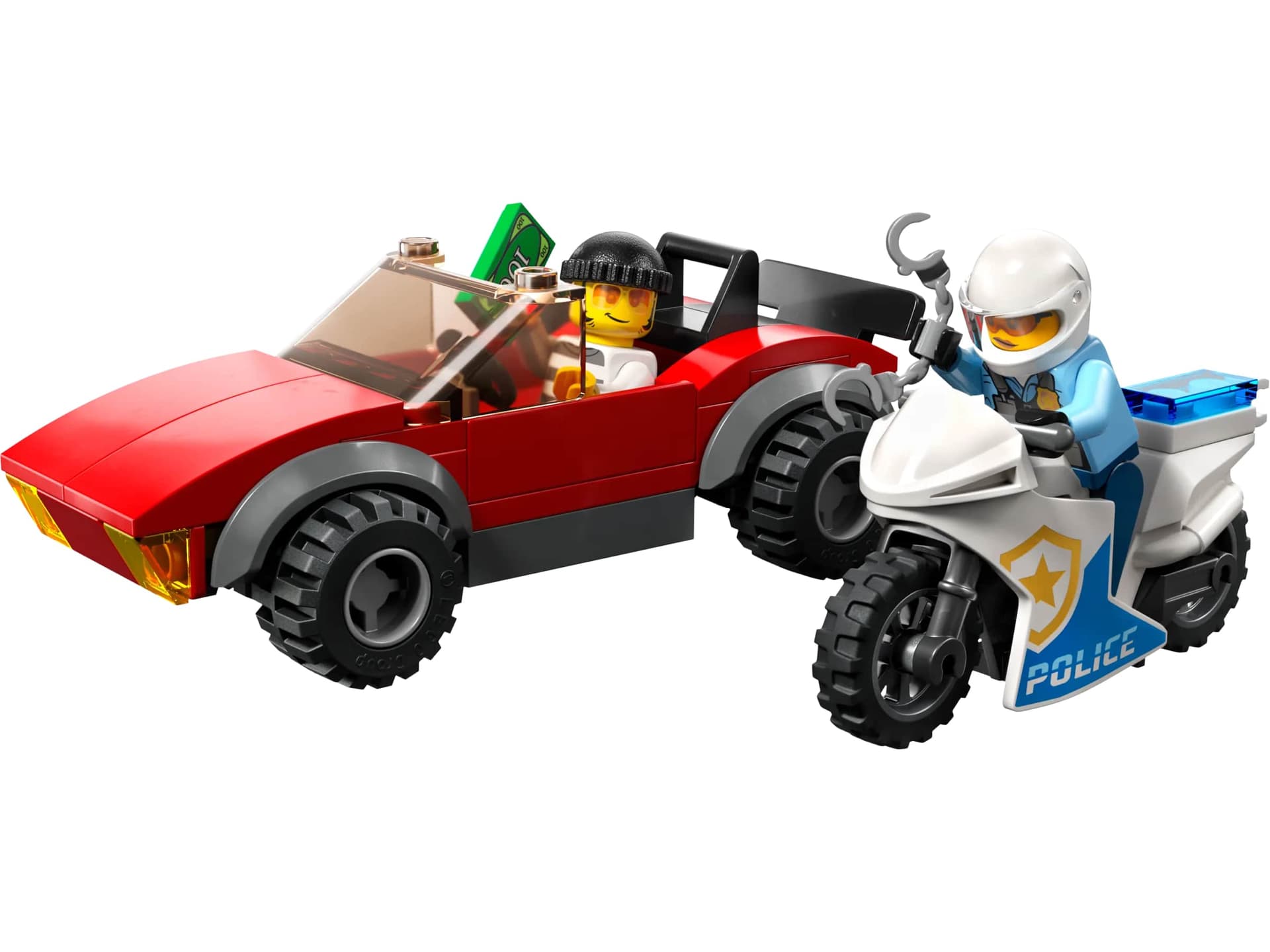 Конструктор Lego City Преследование автомобиля на полицейском мотоцикле 59дет 60392 Конструктор Lego City Преследование автомобиля на полицейском мотоцикле 59дет 60392