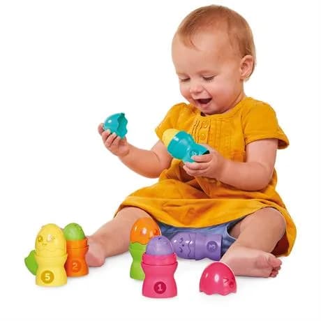 Пирамидка TOMY Toomies Веселые яйца E73083 фото 8 Пирамидка TOMY Toomies Веселые яйца E73083 фото 8