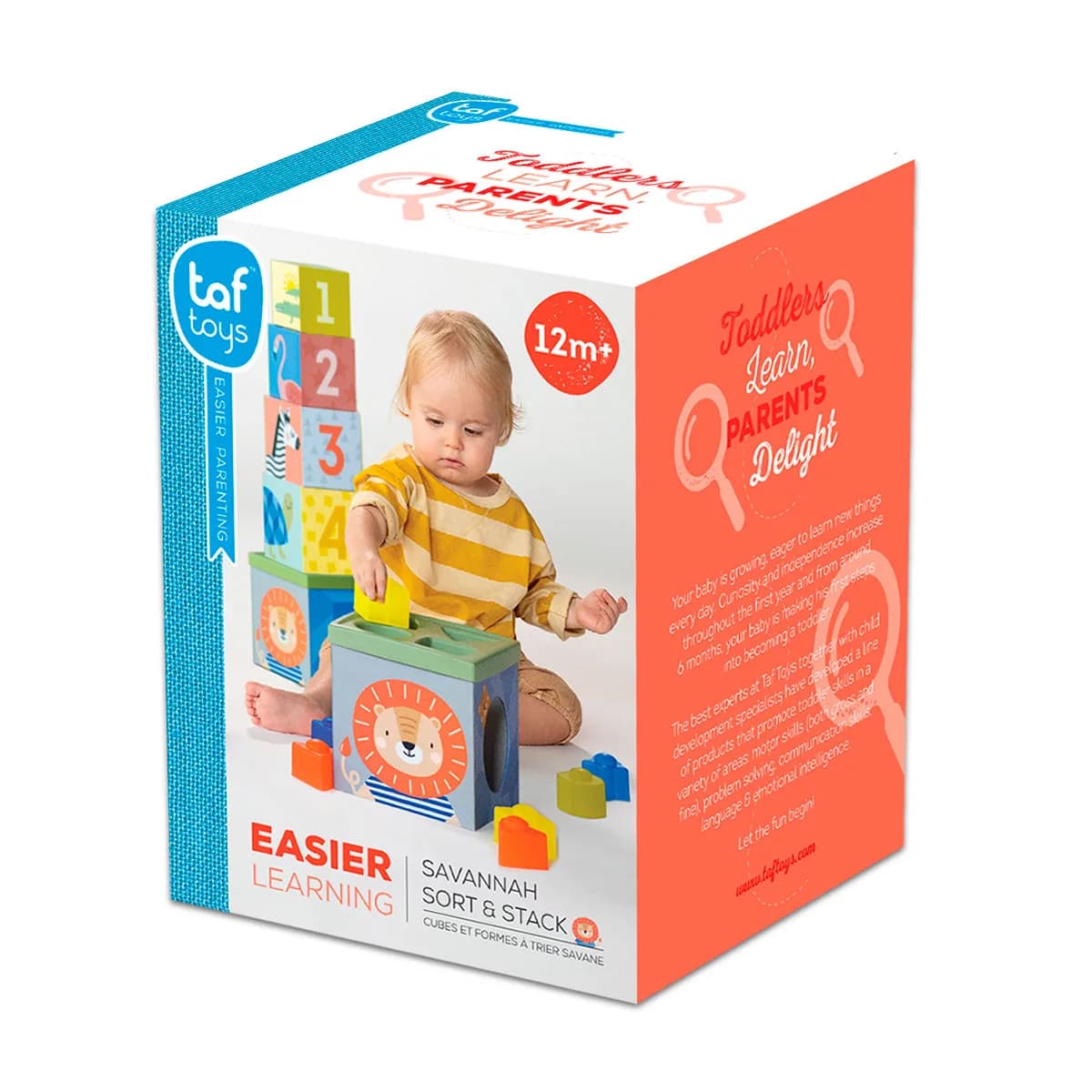 Сортер-пирамидка Taf toys Саванна Кубики Африка 12725 фото 2 Сортер-пирамидка Taf toys Саванна Кубики Африка 12725 фото 2