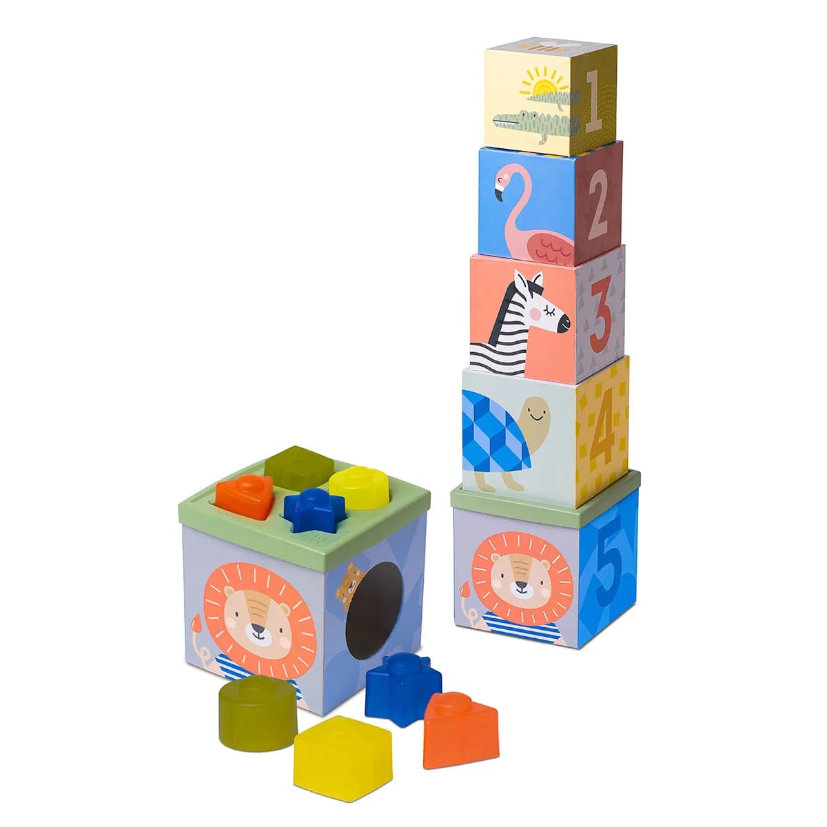 Сортер-пирамидка Taf toys Саванна Кубики Африка 12725 фото 13 Сортер-пирамидка Taf toys Саванна Кубики Африка 12725 фото 13