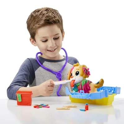 Набір для ліплення Play-Doh Прийом у ветеринара F3639 фото 4 Набір для ліплення Play-Doh Прийом у ветеринара F3639 фото 4