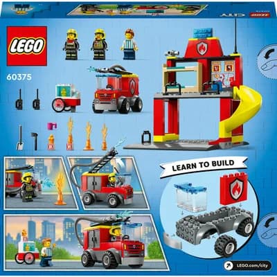 Конструктор Lego City Пожежне депо та пожежна машина 153дет 60375 фото 3 Конструктор Lego City Пожежне депо та пожежна машина 153дет 60375 фото 3