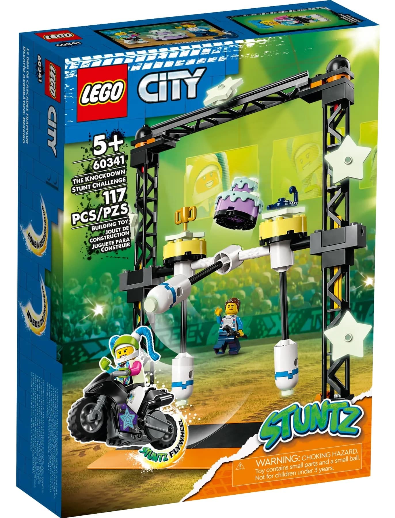 Конструктор LEGO City Stuntz Каскадерская задача Нокдаун 117дет 60341 Конструктор LEGO City Stuntz Каскадерская задача Нокдаун 117дет 60341