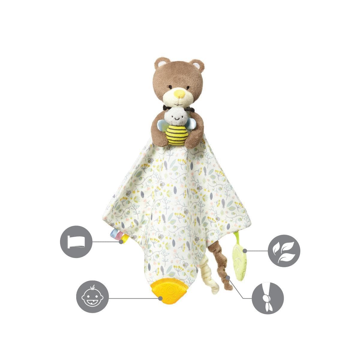 Обнимашка BabyOno Садовник Тедди 1433 Обнимашка BabyOno Садовник Тедди 1433