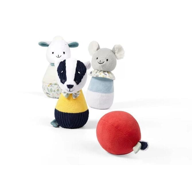 Игрушка развивающая BabyOno кегли Барсук Эдмонт и друзья 1437