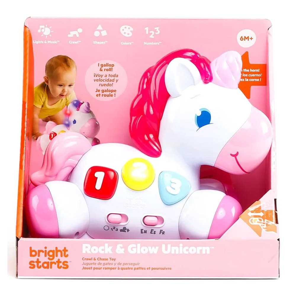 Іграшка музична Bright Starts Rock&Glow Unicorn 10307 фото 3 Іграшка музична Bright Starts Rock&Glow Unicorn 10307 фото 3