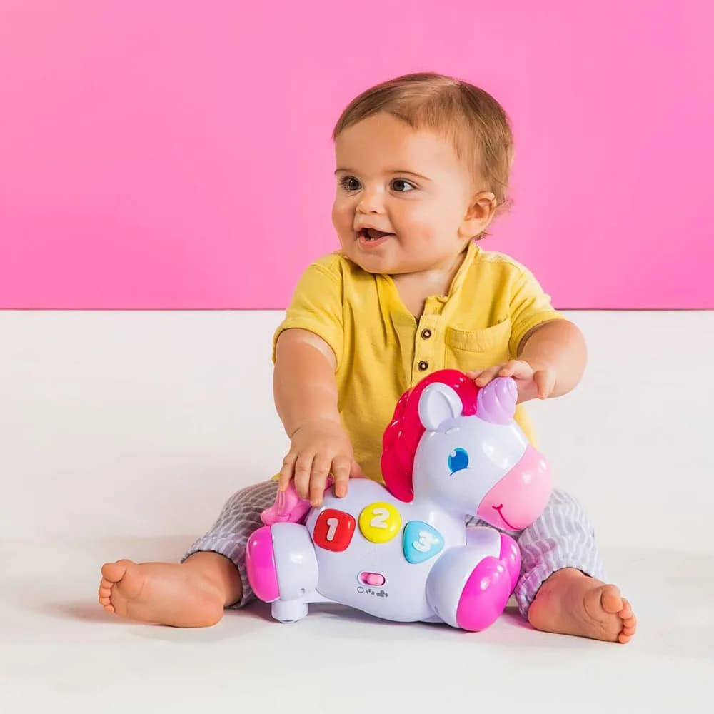 Іграшка музична Bright Starts Rock&Glow Unicorn 10307 фото 2 Іграшка музична Bright Starts Rock&Glow Unicorn 10307 фото 2