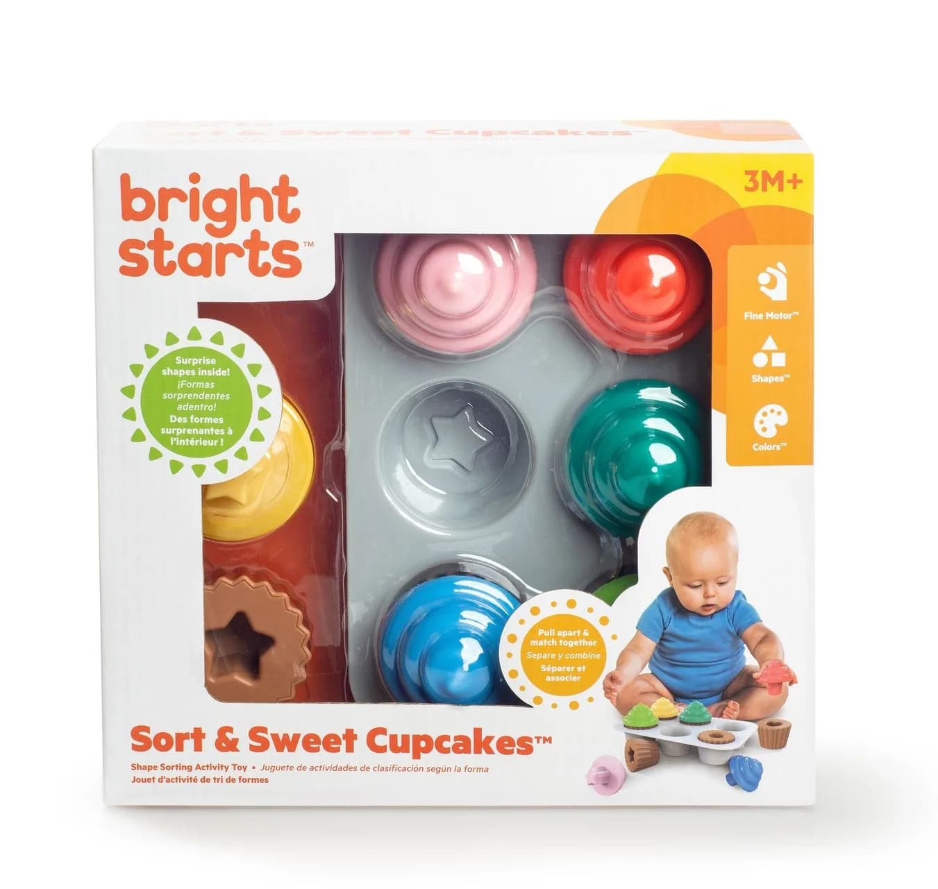 Сортер Sweet Cupcakes Bright Starts 12499 фото 4 Сортер Sweet Cupcakes Bright Starts 12499 фото 4