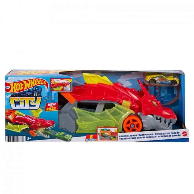 Машина Hot Wheels Транспортер Паща дракона GTK42 фото 2 Машина Hot Wheels Транспортер Паща дракона GTK42 фото 2