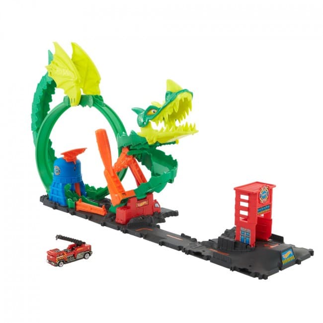 Трек Hot Wheels Атака вогняного дракона HDP03 Трек Hot Wheels Атака вогняного дракона HDP03