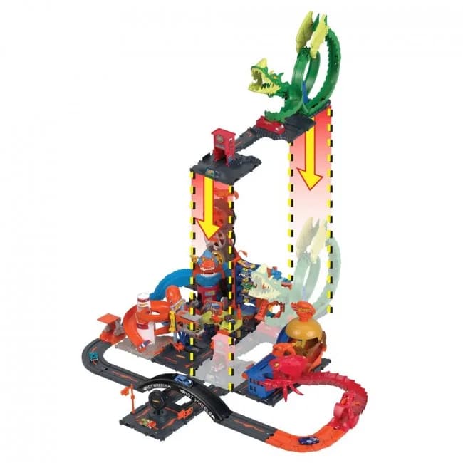 Трек Hot Wheels Атака вогняного дракона HDP03 фото 4 Трек Hot Wheels Атака вогняного дракона HDP03 фото 4