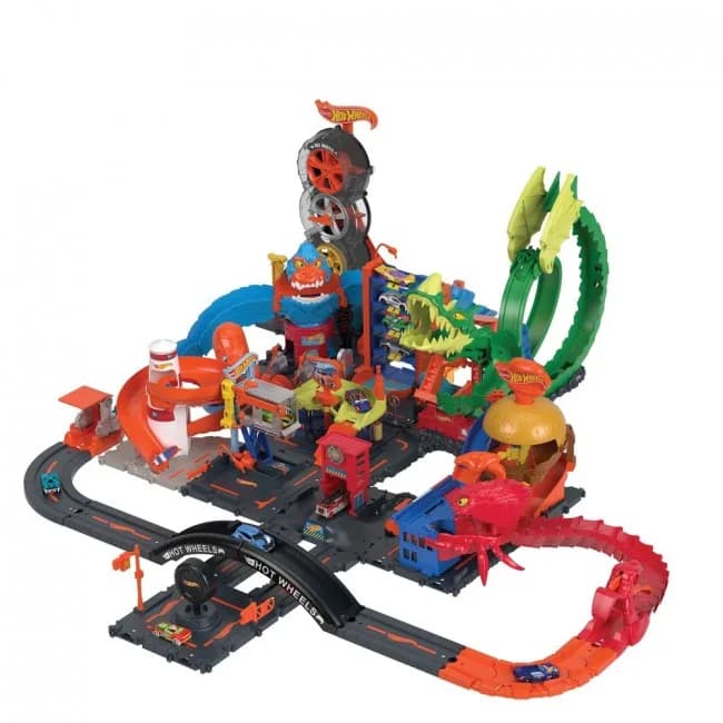 Трек Hot Wheels Атака вогняного дракона HDP03 фото 3 Трек Hot Wheels Атака вогняного дракона HDP03 фото 3