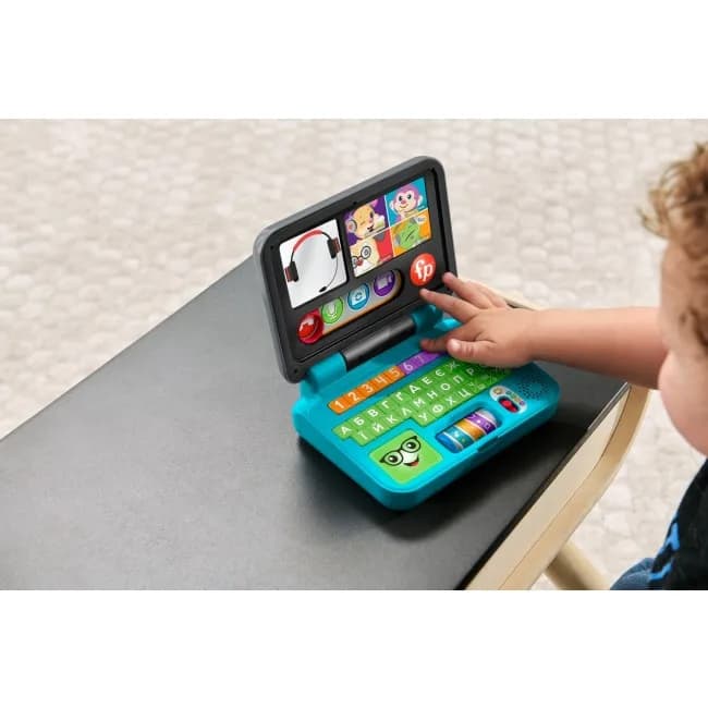 Ноутбук интерактивный Fisher-price Веселое общение HHH09 фото 5 Ноутбук интерактивный Fisher-price Веселое общение HHH09 фото 5