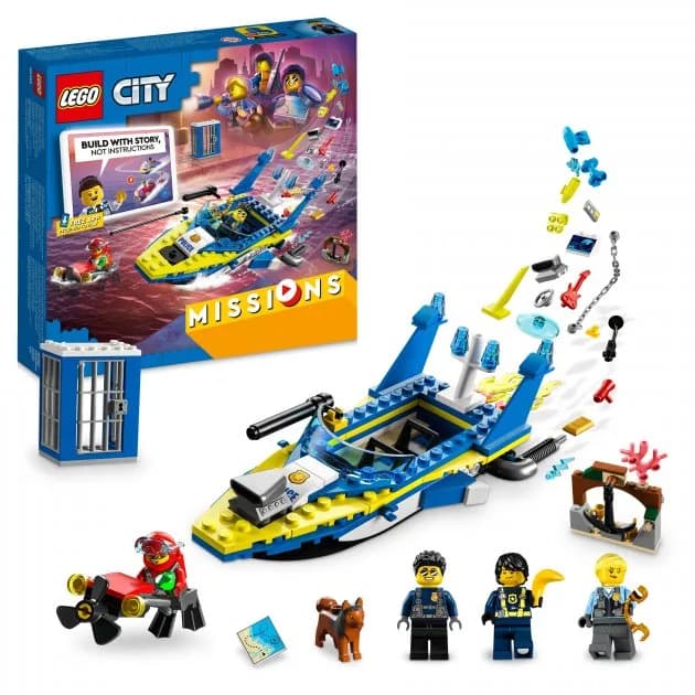 Конструктор Lego City Детективні місії водної поліції 278дет 60355 фото 2 Конструктор Lego City Детективні місії водної поліції 278дет 60355 фото 2
